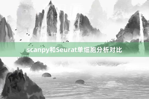 scanpy和Seurat单细胞分析对比