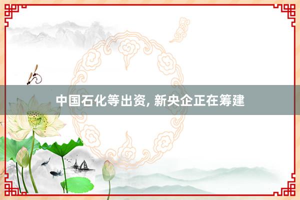 中国石化等出资, 新央企正在筹建