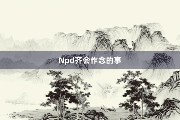 Npd齐会作念的事